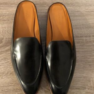 New italian leather mules